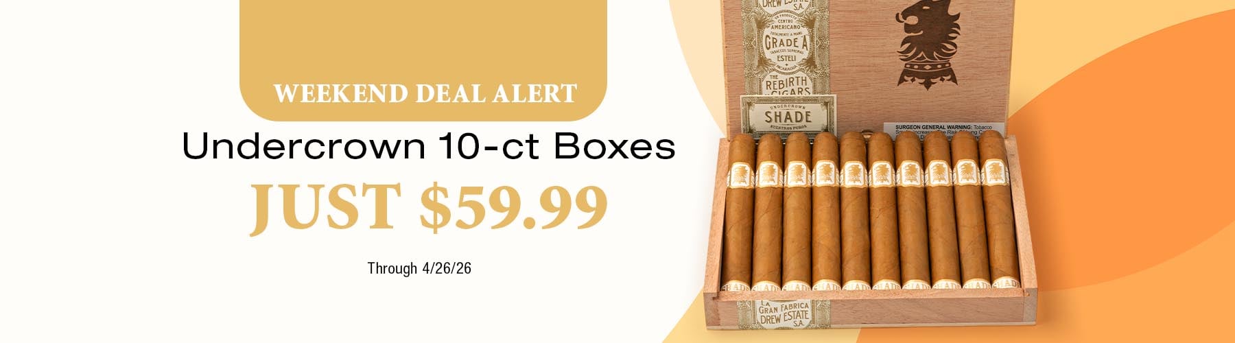 Undercrown 10ct Boxes - $59.99