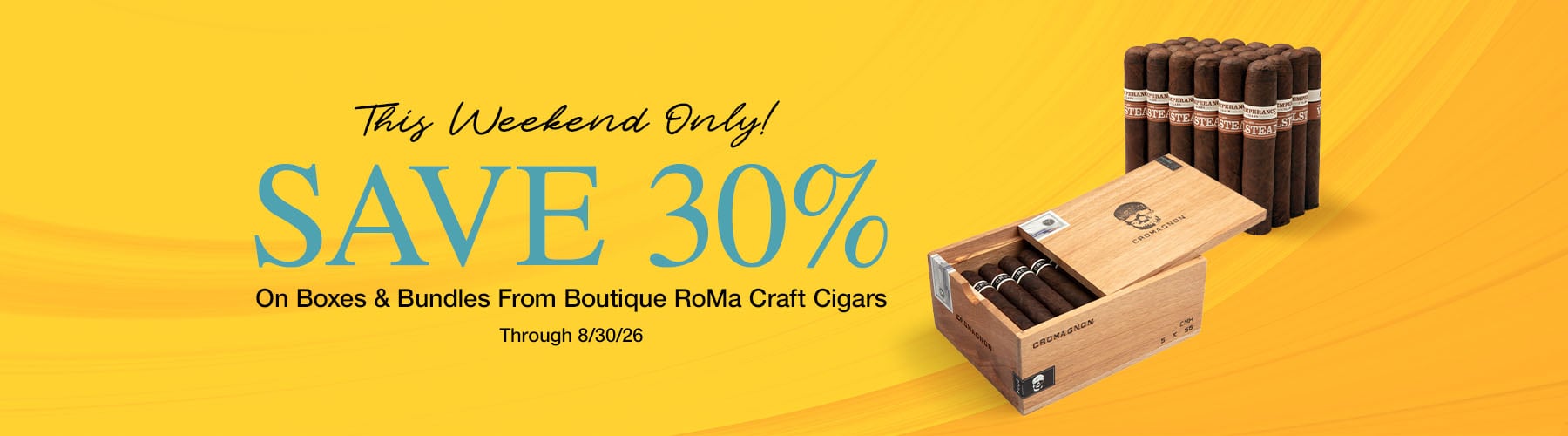 30% off Roma Craft boxes & bundles