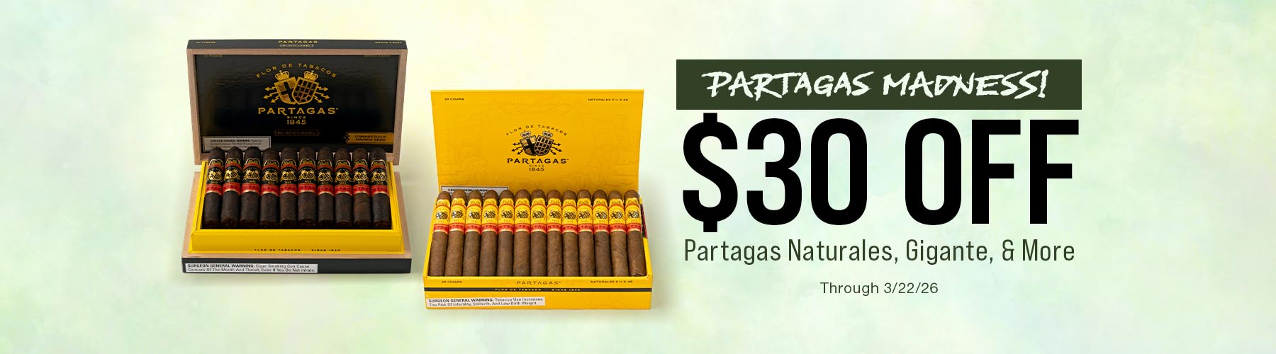 Partagas Madness $30 off