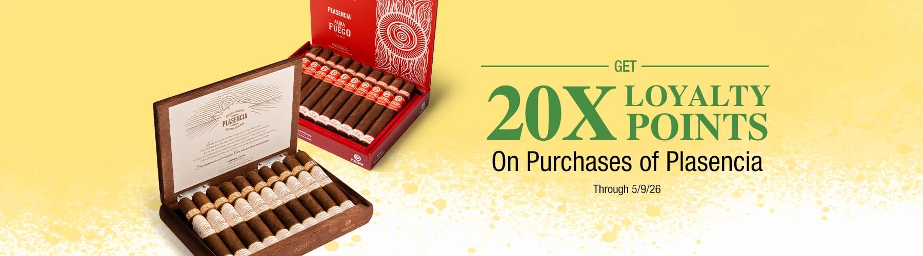 20X Loyalty Points on Plasenscia