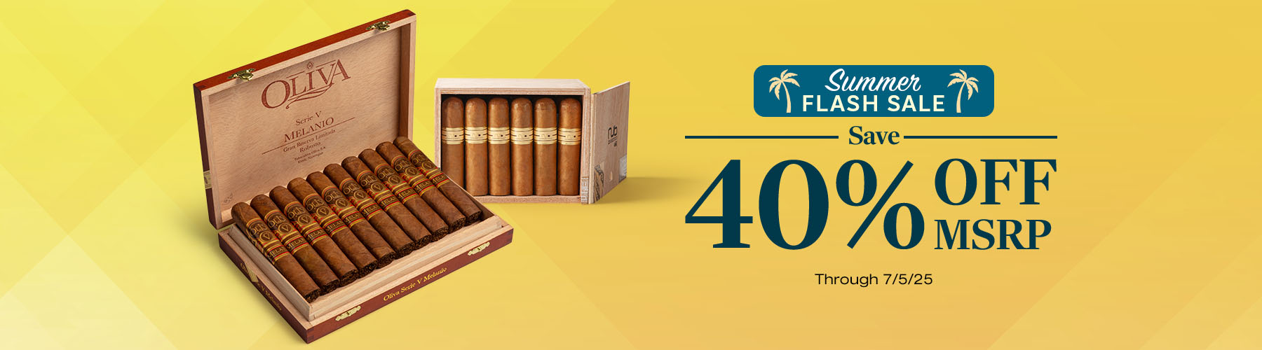 40% off (33% off Cigars.com price) Oliva & Nub boxes