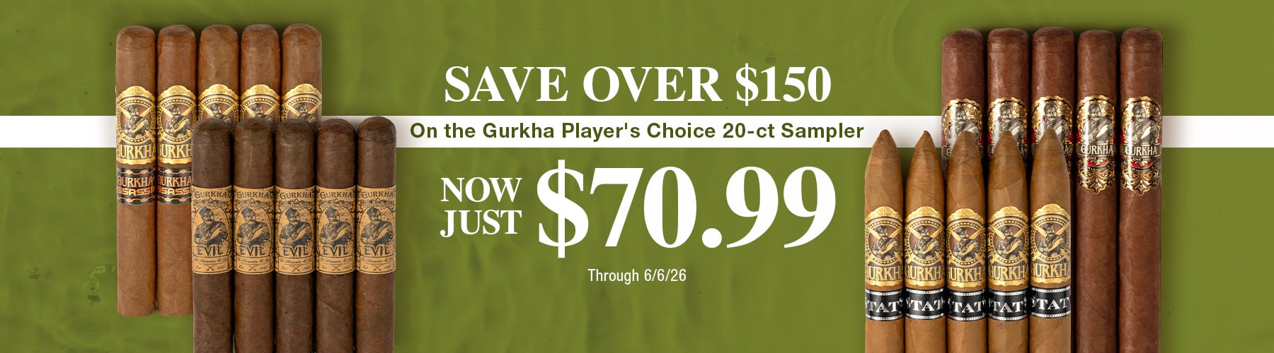 Gurkha Players Choice 20ct Sampler - $70.99