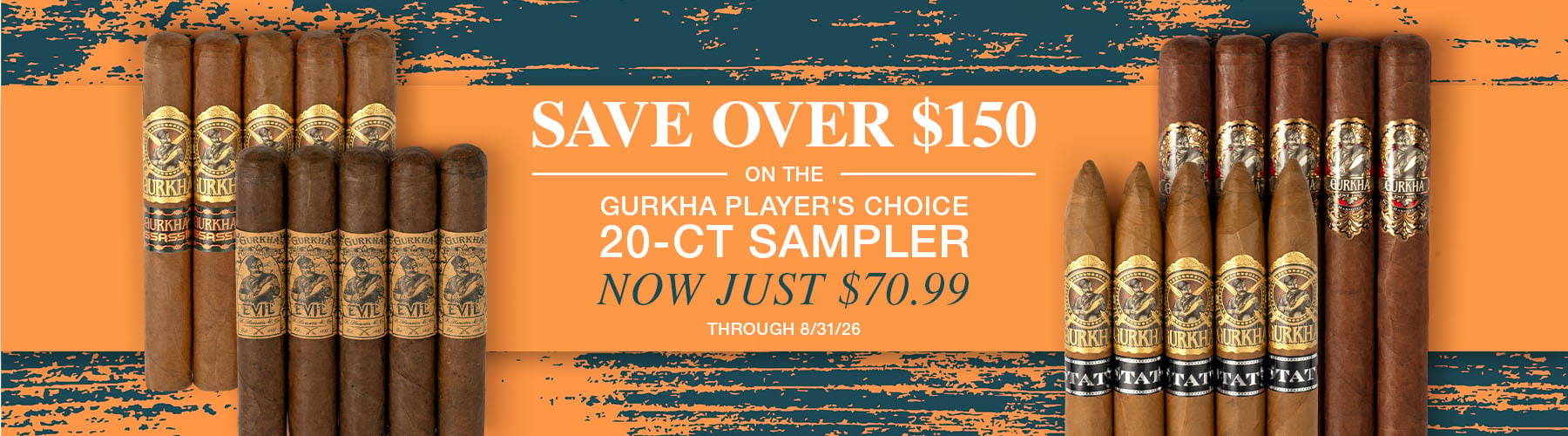 Gurkha Players Choice 20ct Sampler - $70.99