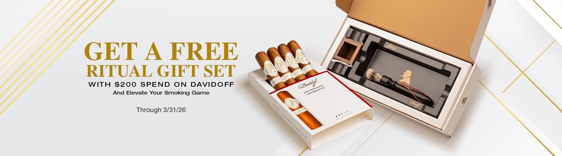 Spend $200 on Davidoff & receive a Ritual gift set