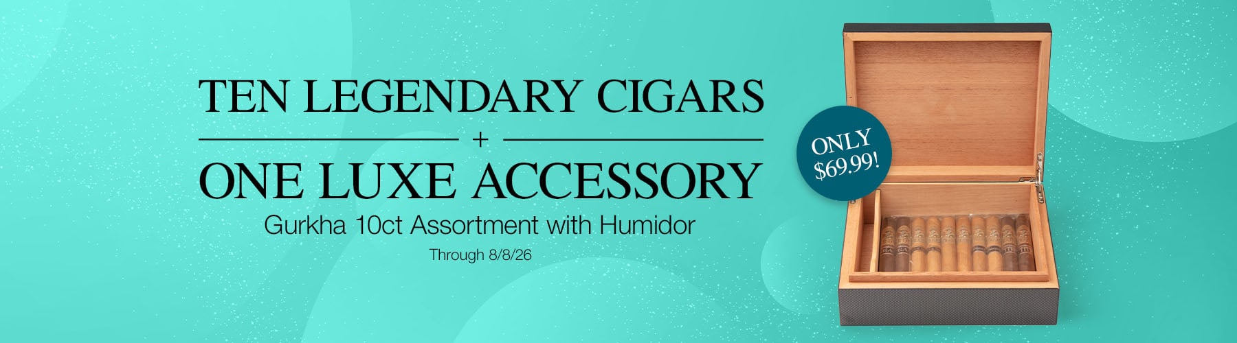 Gurkha 10ct Assortment with Humidor - $69.99