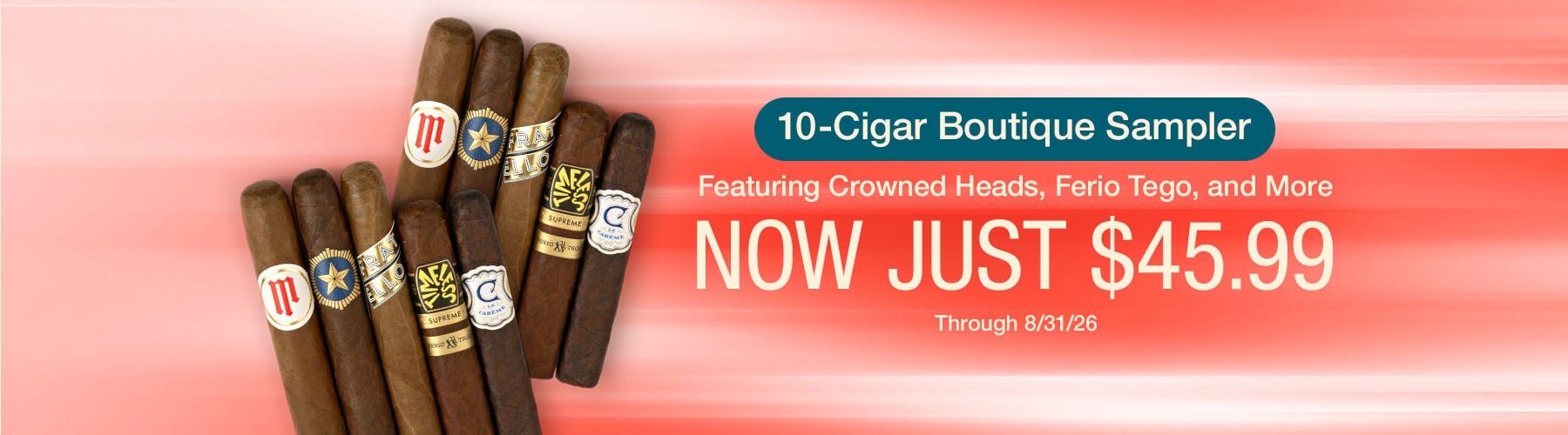 Boutique 10 Cigar Sampler - $45.99