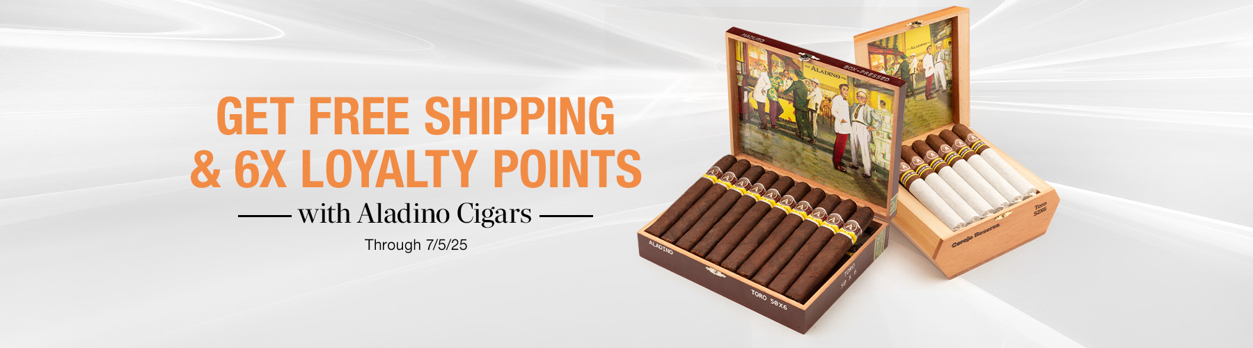 JRE Aladino - free shipping & 6X Loyalty Points
