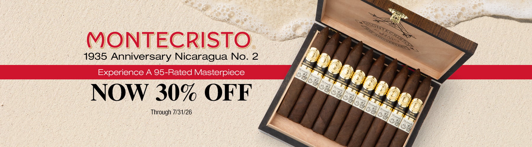 Montecristo 1935 Anniversary Nicaragua No. 2 - 30% off