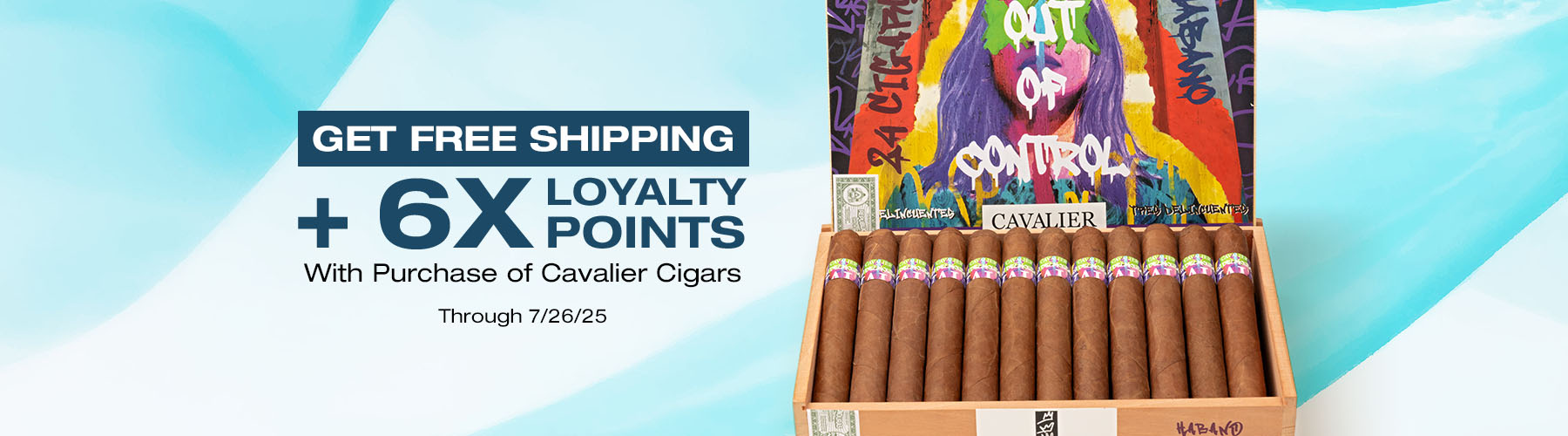 Free Shipping and 6X Loyalty Points with Cavalier purchases