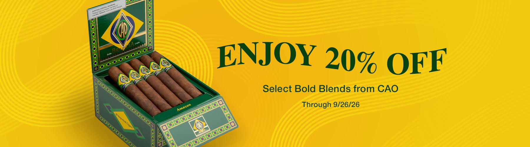 CAO 20% off