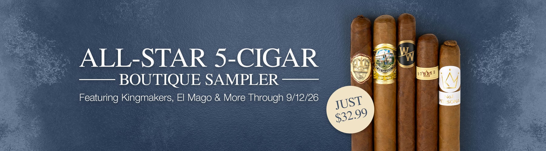All-Star Boutique 5 cigar sampler - $32.99