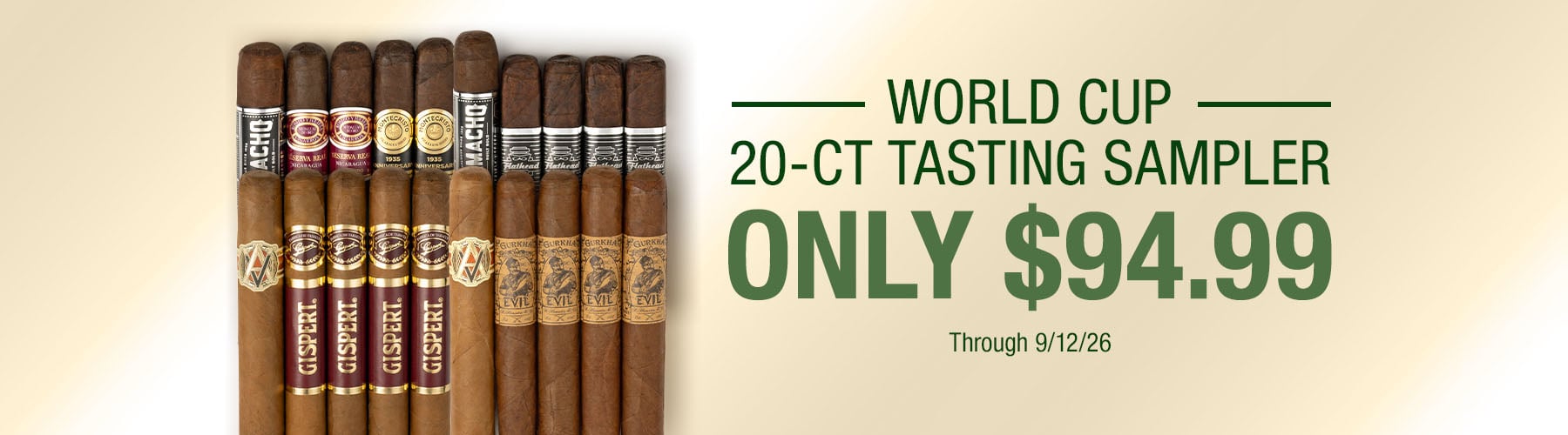 World Cup 20ct Tasting Sampler - $94.99