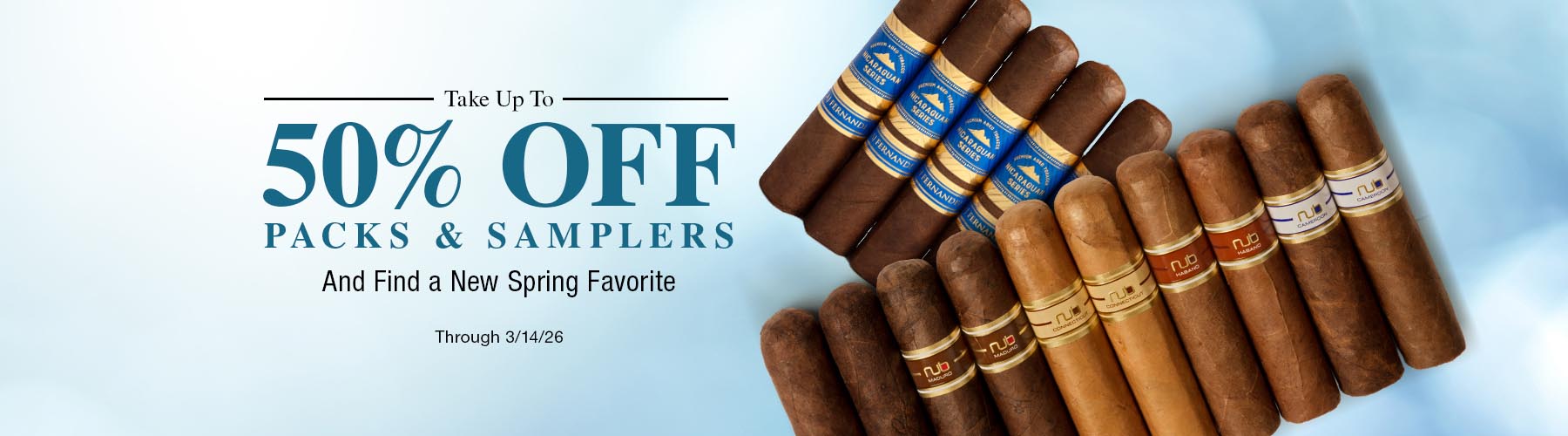 Packs & Samplers up to 50% off