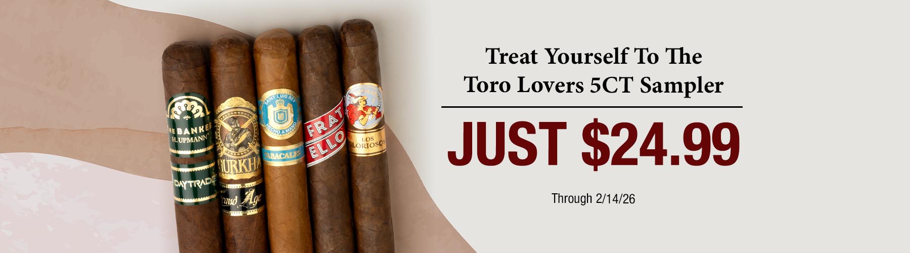 Toro Lovers 5CT Sampler - $24.99