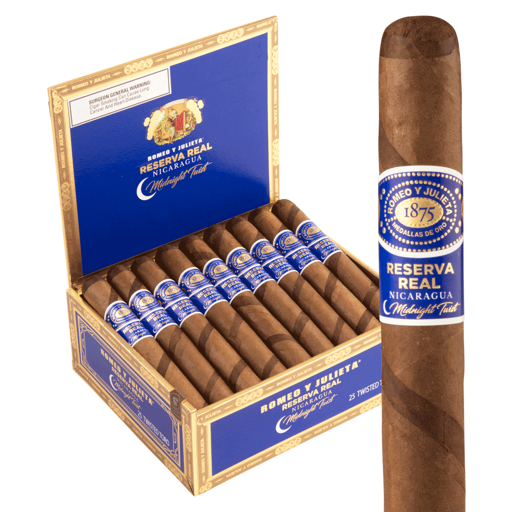 Romeo y Julieta Reserva Real Nicaragua Midnight Twist Twisted Toro
