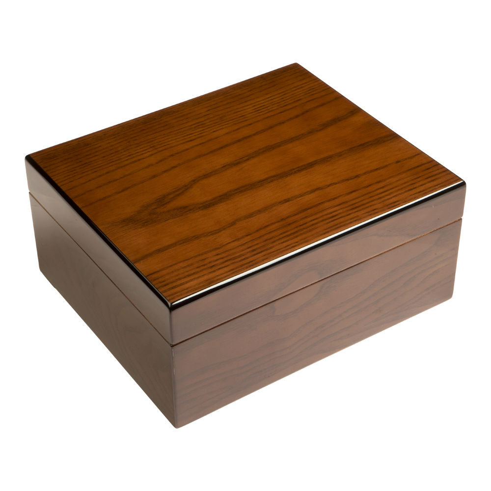 Cigar Humidors Ash Burl Humidor Small