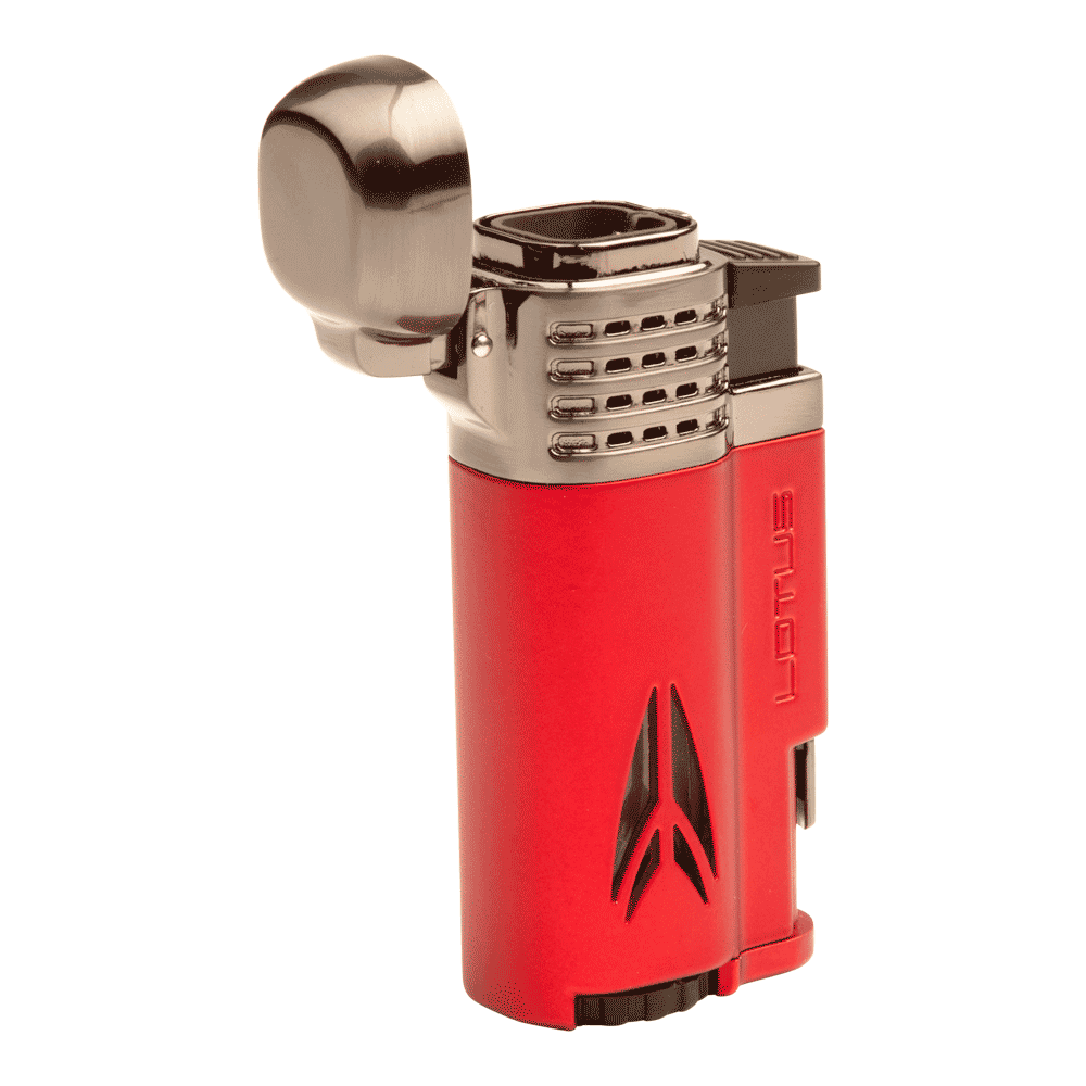 Lotus Cigar Lighters Defiant Lighter Red Matte/Dark Gun