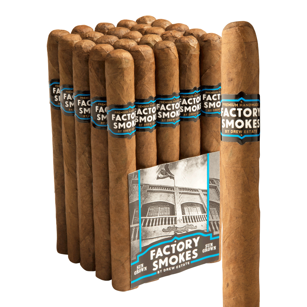 Factory Smokes by Drew Estate Churchill Sungrown