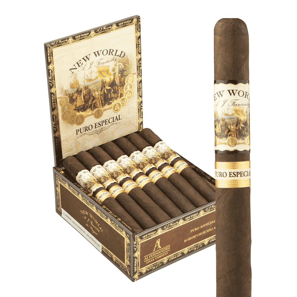 New World Puro Especial by AJ Fernandez Short Churchill
