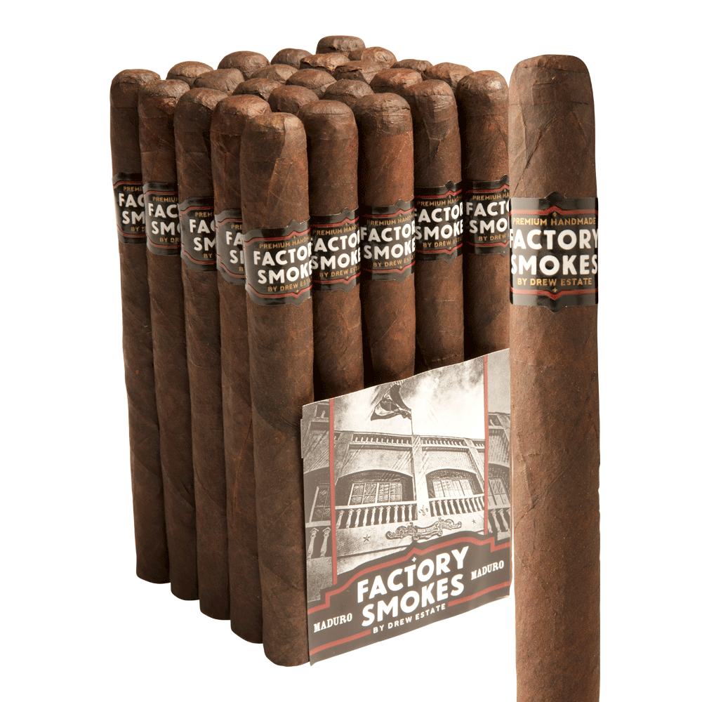 Factory Smokes by Drew Estate Churchill Maduro