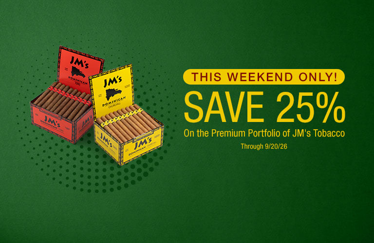 25% Off JM Tobacco