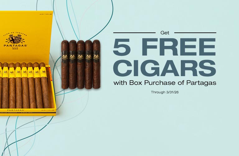 5 Free Partagas Cigars