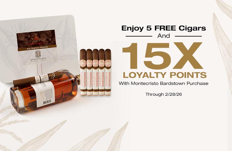 5 free cigars + 15x loyalty